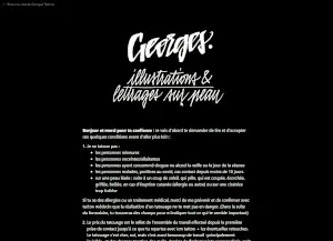 Gif capture of georges website